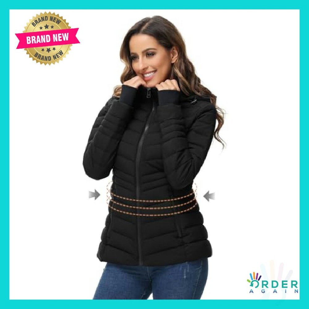 Lightweight Packable Puffer Jacket Winter Warm Qu… - image 3